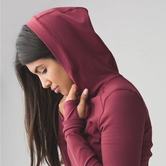 Lululemon Daily Practice Jacket- Wine Berry- Size 6 - Picture 7 of 15